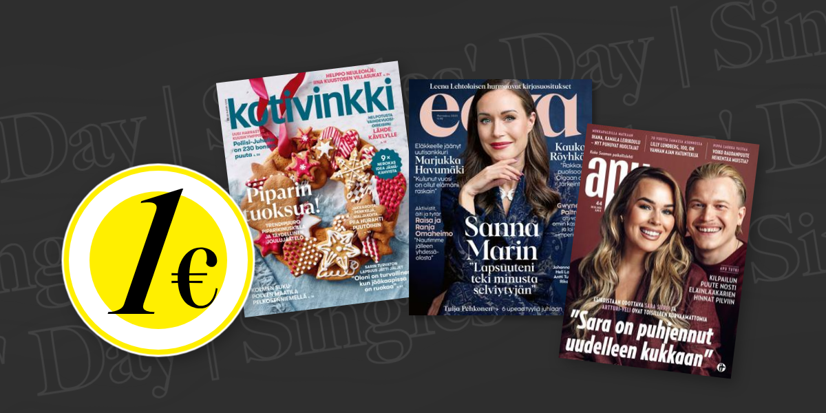 Tilaa suosikkilehtesi 1. kk tutustumisjakso eurolla